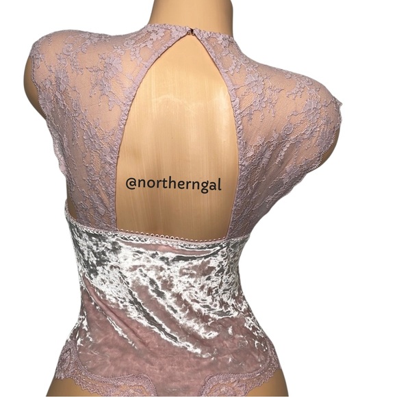 Victoria's Secret Crushed Velvet Teddy Pink - Picture 9 of 15